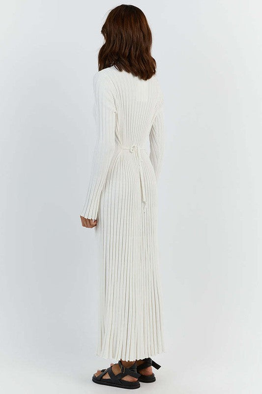 Rustic Comfort Ribbed Dress